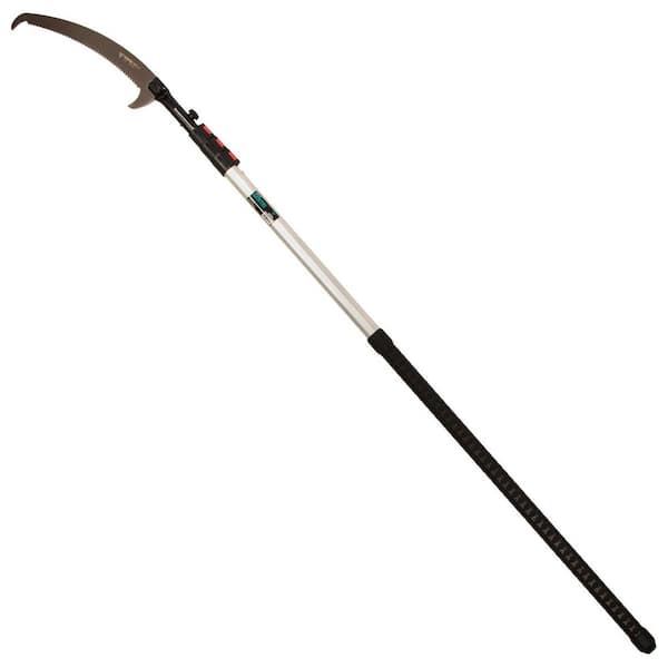 Sentei 15.4 in. Chrome-Plated Steel Notch Blade with 21 ft. Pole 4-Section Telescoping Aluminum Pruning Saw