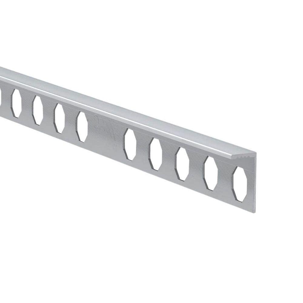 Novosuelo Matt Silver 9/16 in. x 98-1/2 in. Aluminum Tile Edging Trim price history on PriceWatchPro