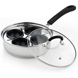 8" 4-Cup Stainless Steel Egg Poacher