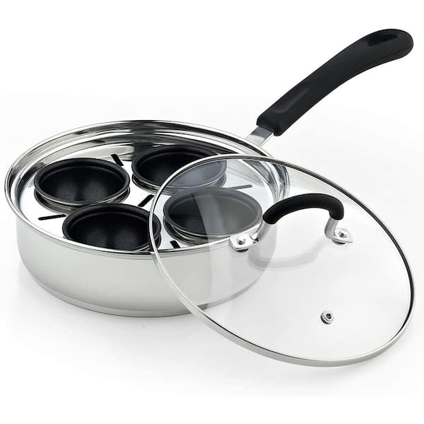 5-Ply Stainless-Steel Pancake Pan/Griddle with See Through Glass Lid