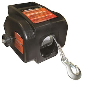 2,000 lbs. Portable 12-Volt DC Electric Winch with Rapid Mount