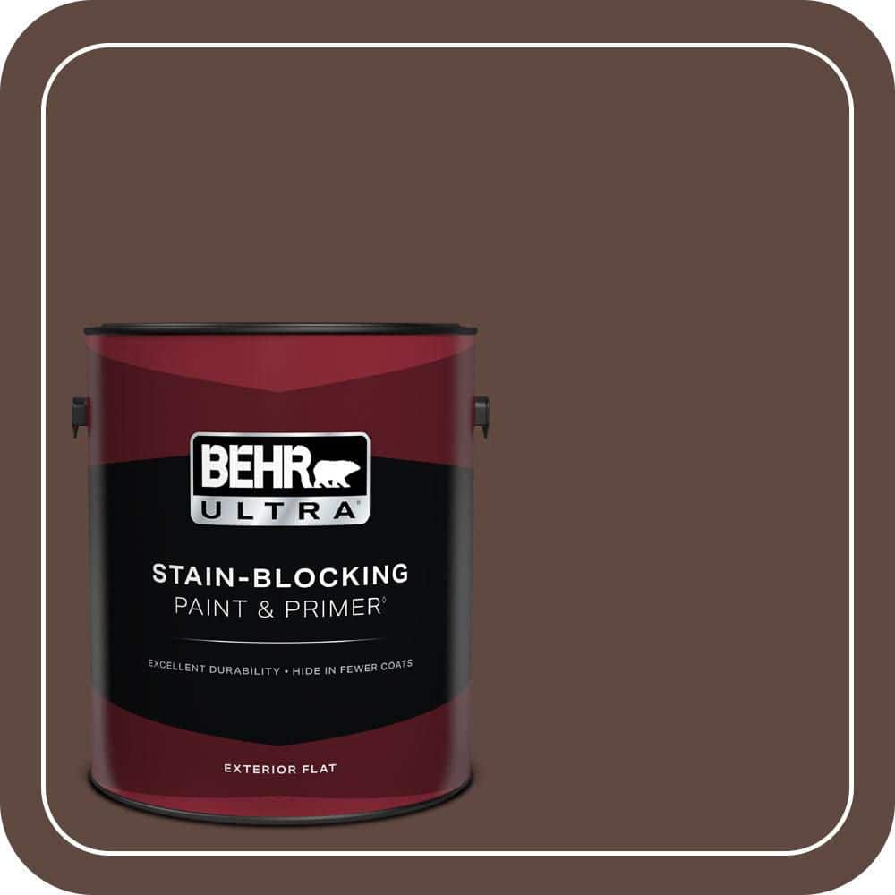 1 gal. #N150-7 Chocolate Therapy Flat Exterior Paint & Primer price history on PriceWatchPro