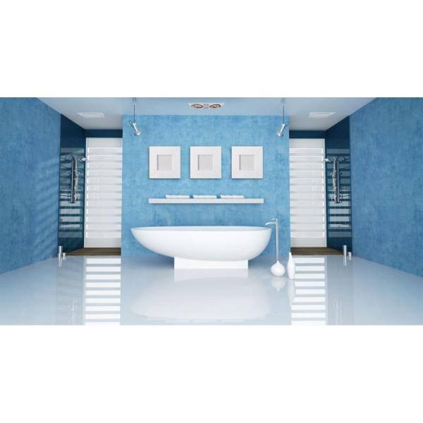 White Ceiling Mount Bathroom Fan with Heater and Light