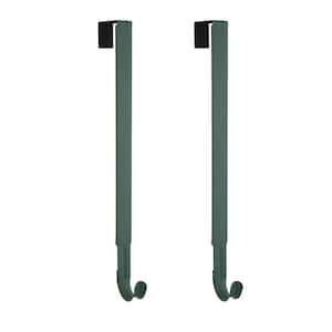 15.75 in. Green Metal Adjustable Wreath Hanger (2-Pack)