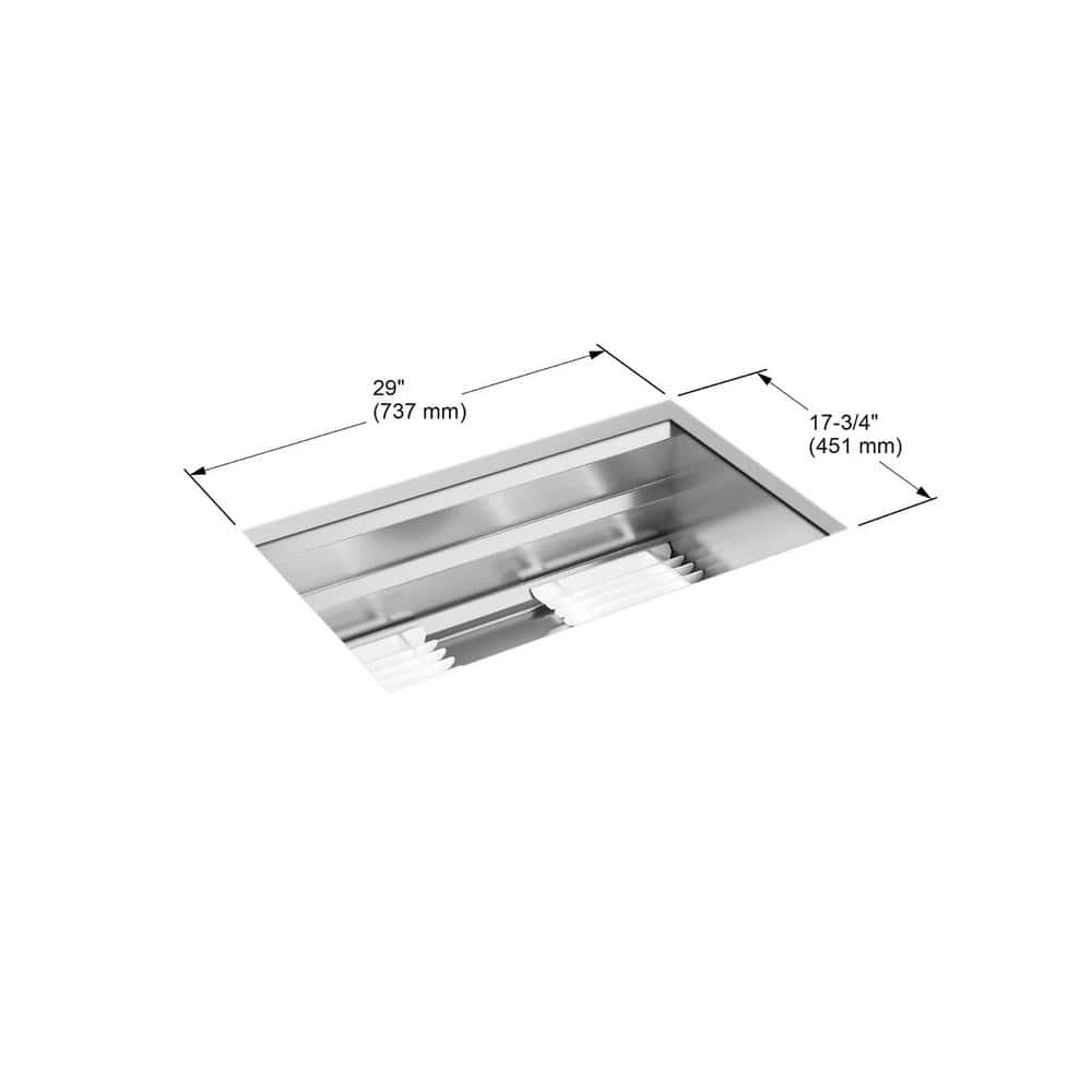 Prolific 29" Stainless Steel Single Bowl Workstation Kitchen Sink