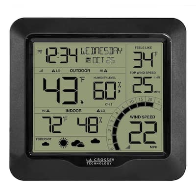 Raddy Weather Station Wireless Indoor Outdoor Thermometer Hygrometer Color  Display Weather Forecast with Extra Sensor WF-55C - The Home Depot