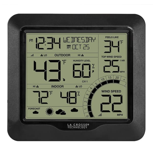 3 In 1 Multiple Use Outdoor Meteorology Instrument Thermometer Rain Gauge  Wind Direction Meter