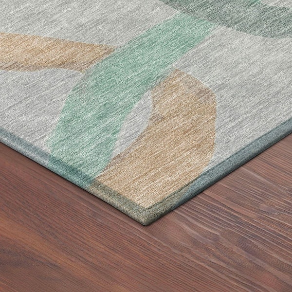 Chantille Machine Washable Indoor/Outdoor Abstract ACN2394 Gray 2 ft. x 3 ft. Accent Rug