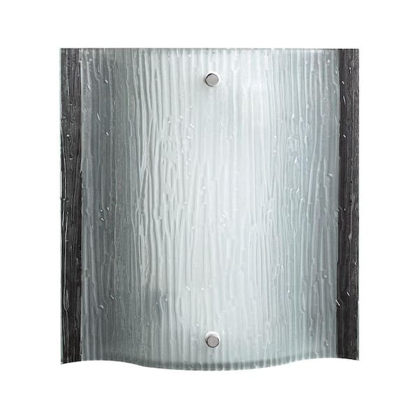 PLC Lighting 2-Light Polished Chrome Sconce with Etched Glass