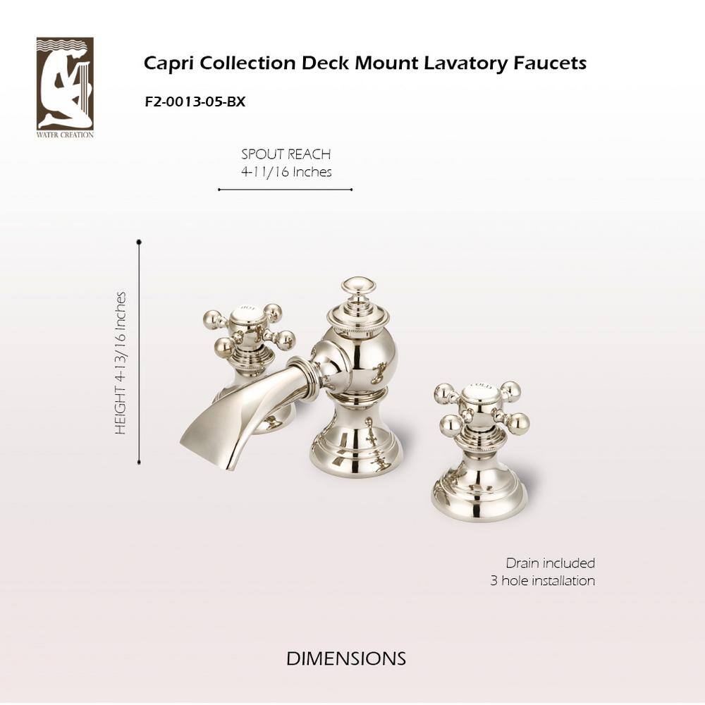 Elegant Polished Nickel Widespread Bathroom Faucet