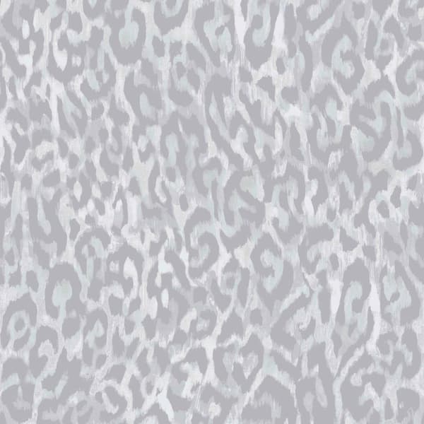 Nicole Miller Laid Back Leopard Oyster Peel and Stick Wallpaper