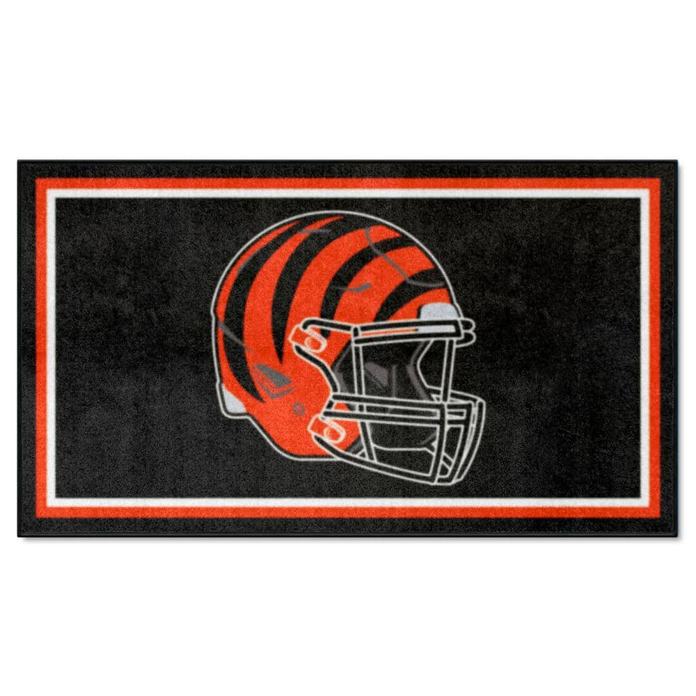 Officially Licensed NFL Cincinnati Bengals Vintage Logo Football Rug