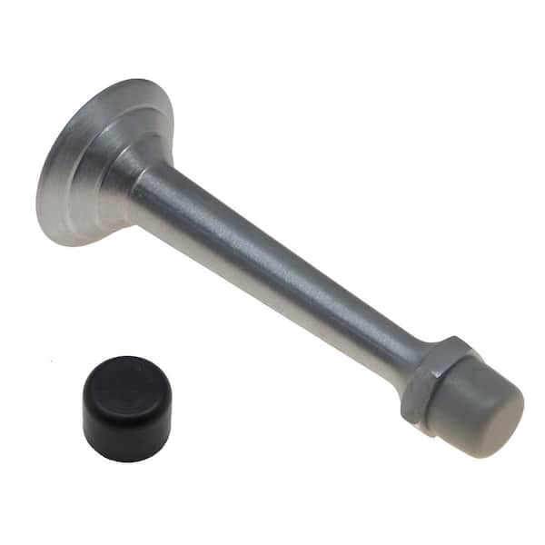 idh by St. Simons 3-3/4 in. Solid Brass Fancy 3-Ring Base Door Stop in Satin Chrome