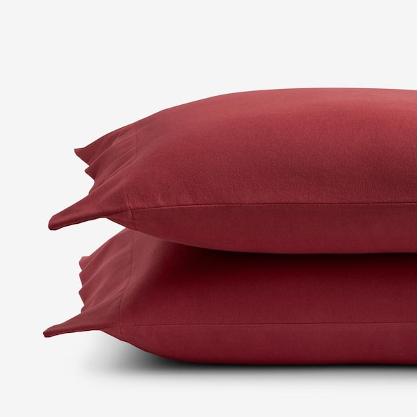 The Company Store Legends Hotel Brick Velvet Flannel Standard Pillowcase (Set of 2)