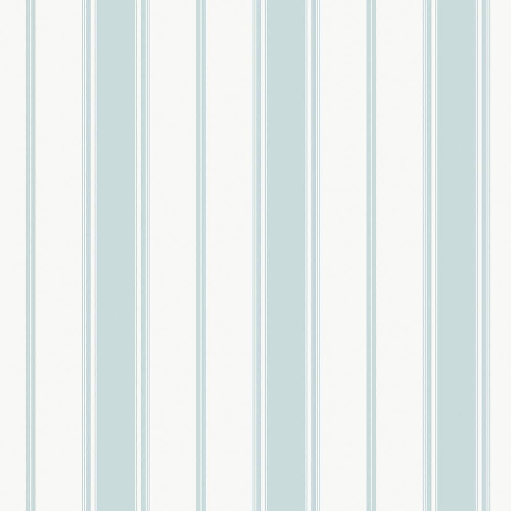 Smart Stripes 3 Turquoise Heritage Stripe Matte Finish Non-Pasted Vinyl on 