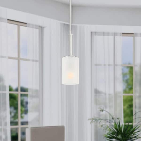 Carmine 1 -Light Brushed Nickel Pendant
