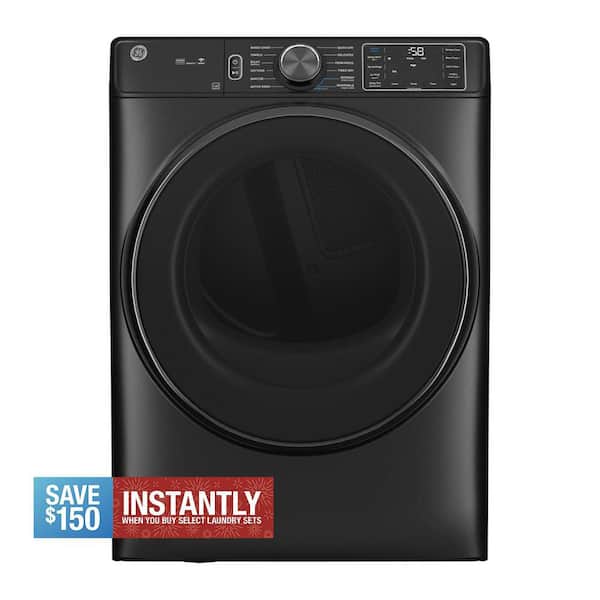 7.8 cu.ft. Smart Front Load Gas Dryer in Carbon Graphite with Steam and Sanitize