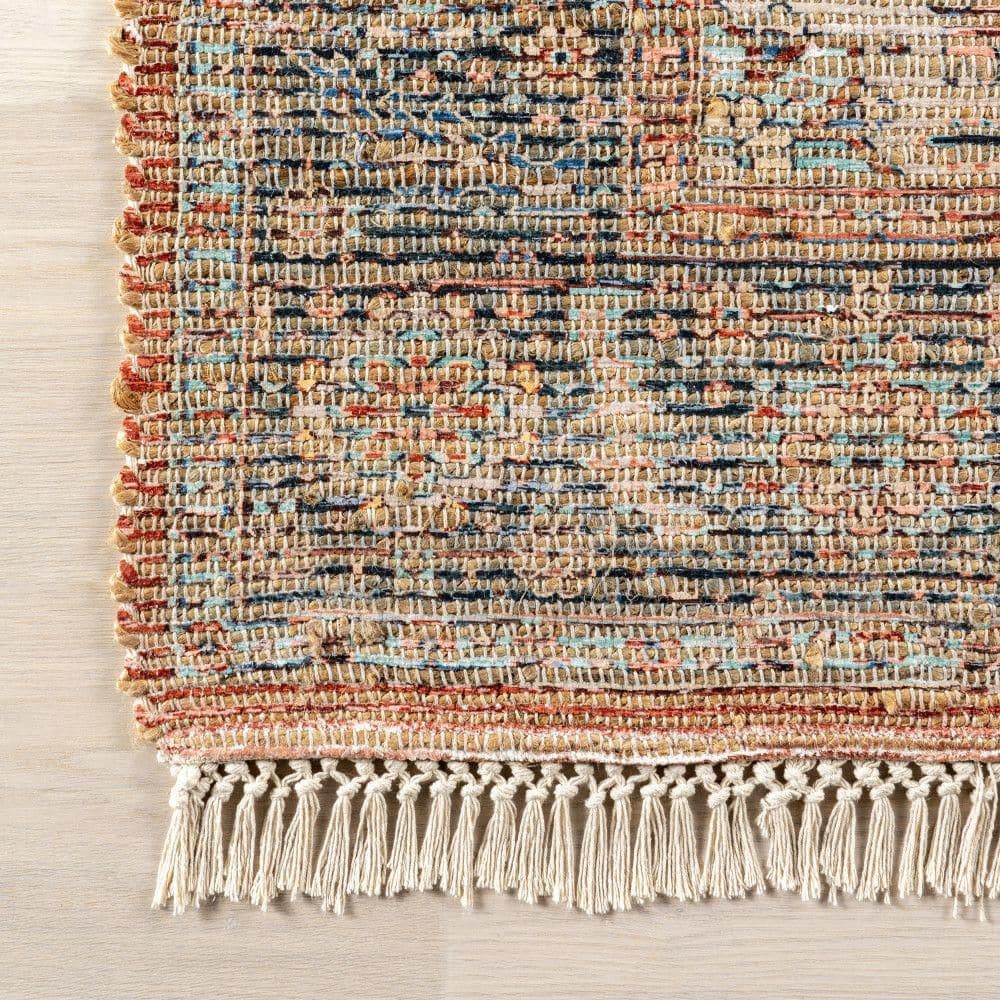 Multicolor Medallion Flat Woven Synthetic 8' x 10' Area Rug
