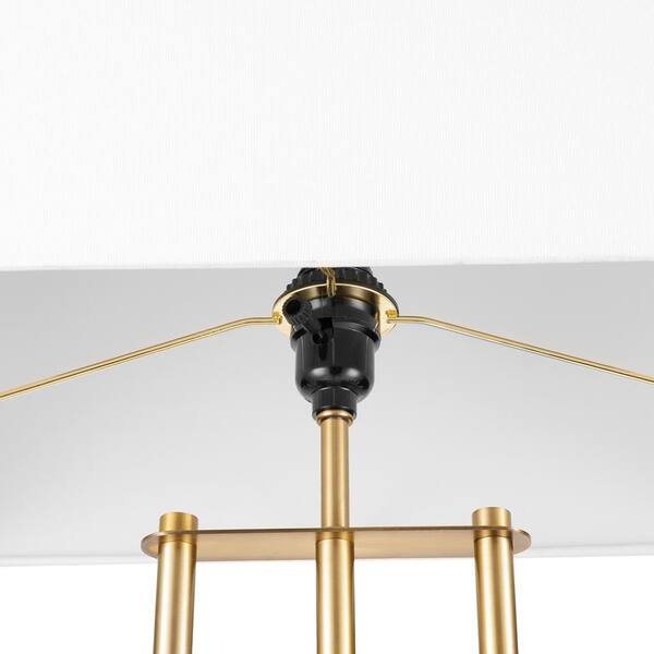 S1177HABL by Visual Comfort - Grenol Floor Lamp in Hand-Rubbed Antique Brass  with Linen Shade