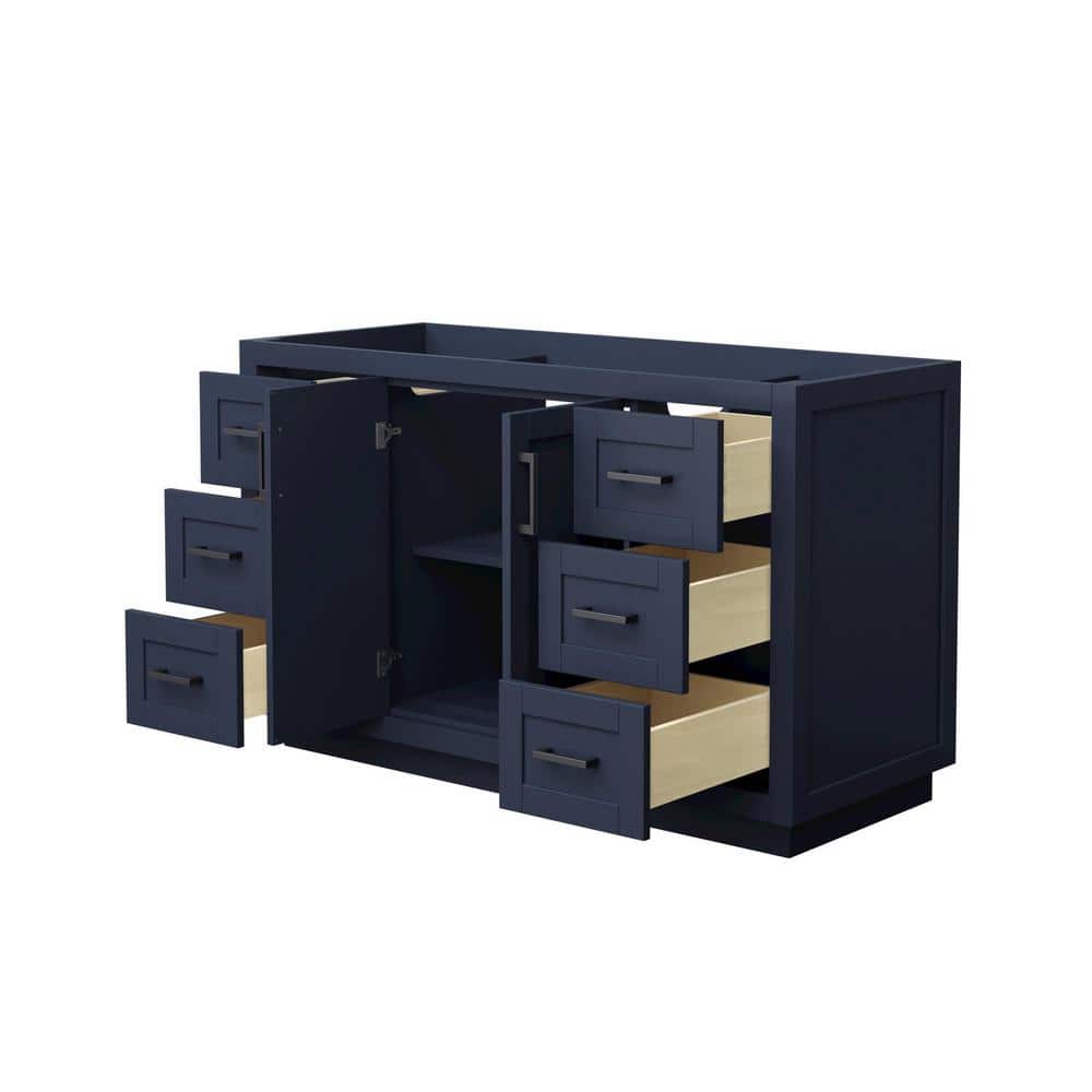 Miranda 54'' Dark Blue European Shaker Single Bathroom Vanity