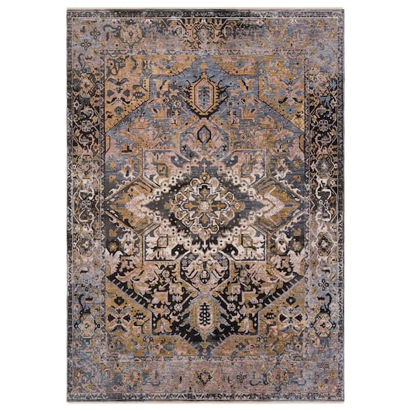 Jaipur Living Artaith 9 ft. x 12 ft. Black/Multicolor Medallion Area Rug
