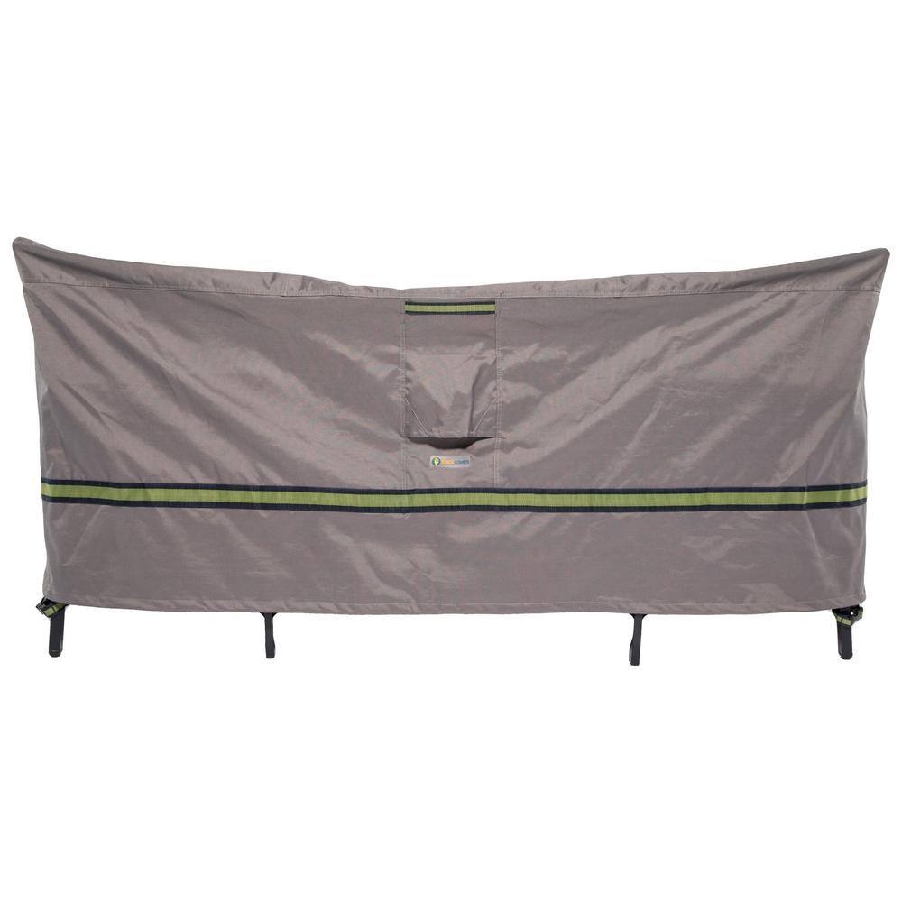 Gray Waterproof 92 Inch Square Patio Table and Chairs Cover