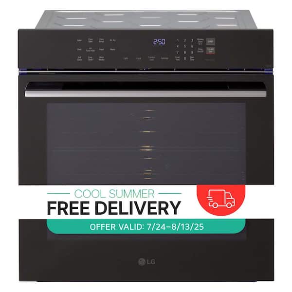 24 in. 3.0 Cu. Ft. Smart Single Electric Wall Oven with Pro Bake Convection, Air Fry and Air Sous Vide in Black