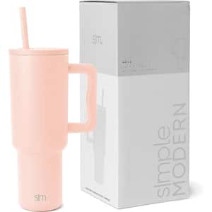 Aoibox 40 oz. With Handle and Straw Lid Peach Stainless Steel Tumbler  SNPH004IN089 - The Home Depot