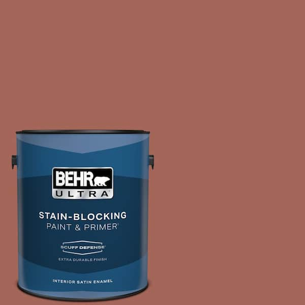 BEHR ULTRA 1 gal. Home Decorators Collection #HDC-CL-08 Sun Baked Earth Extra Durable Satin Enamel Interior Paint & Primer