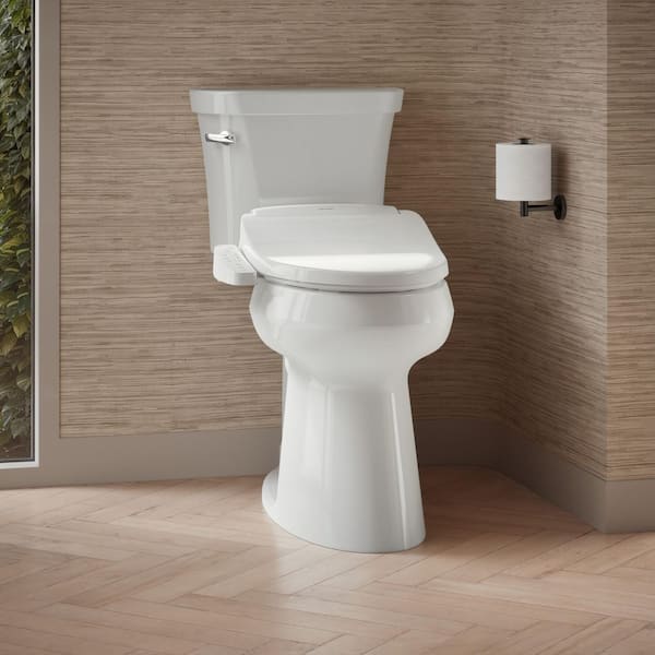 Pure Wash E580 Elongated Electric Bidet Seat in White