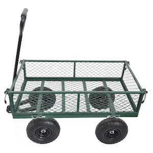 Wagon 3.5 cu. ft. Metal Garden Cart Trucks