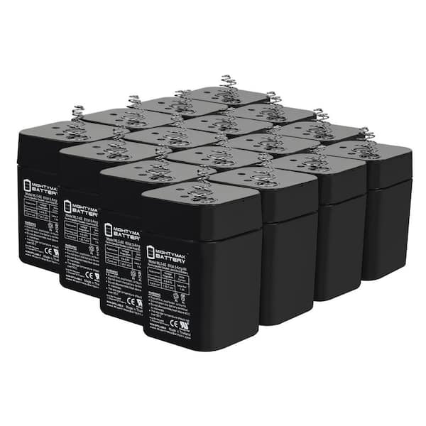 MIGHTY MAX BATTERY 6V 5AH SLA Replacement Battery Compatible with Power sonic PS-650LS - 16 Pack