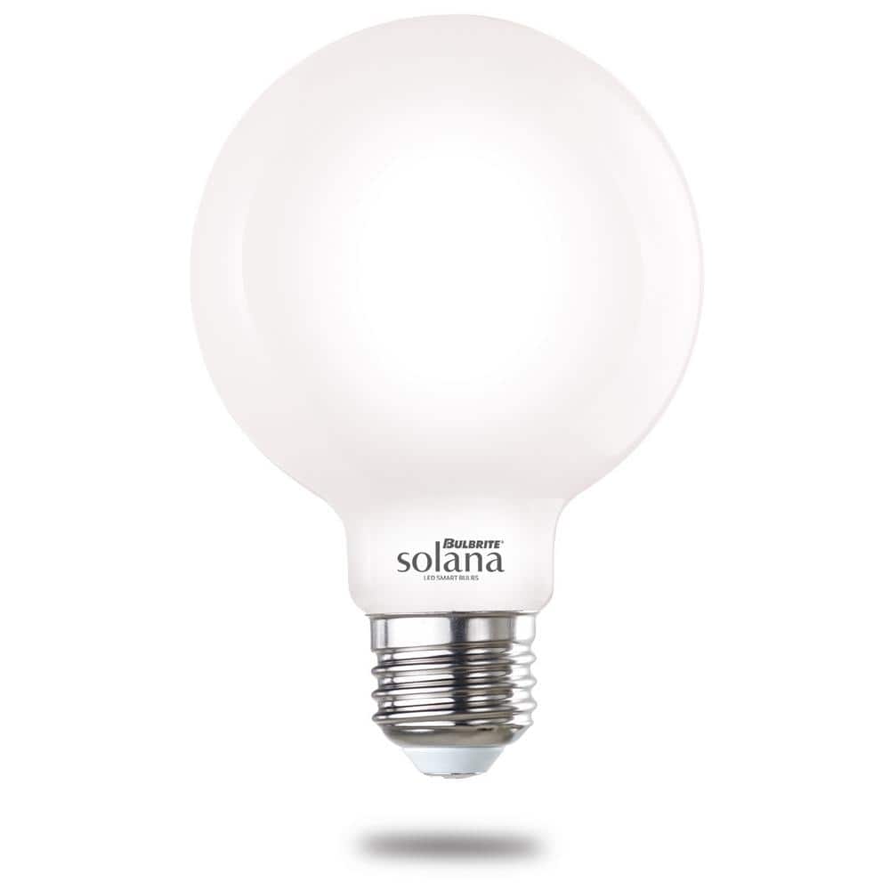 60 Watt equivalent G25 with Medium Screw Base E26 in Milky Finish Dimmable 