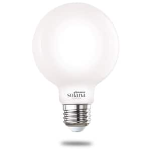 60 Watt equivalent G25 with Medium Screw Base E26 in Milky Finish Dimmable 2200-6500K Solana WIFI LED Light Bulb 1-Pack