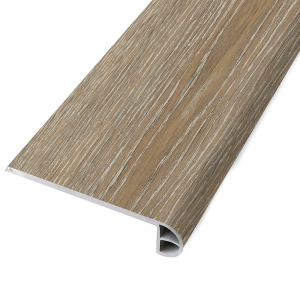 ASPEN FLOORING Waterproof Rigid Core Flush Stair Nosing in the color Drift 0.98 in. T x 4.33 in. W x 94 in. L