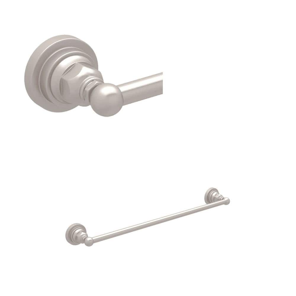 UPC 824438029965 product image for 18 in. Wall Mounted Towel Bar in Satin Nickel | upcitemdb.com