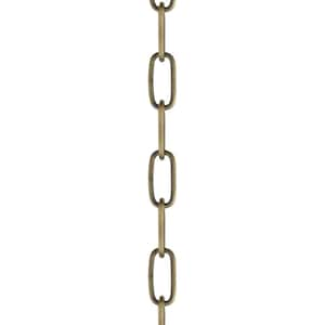 3 ft. Antique Brass Heavy-Duty Decorative Chain