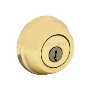 780 Series Polished Brass Single Cylinder Deadbolt Featuring SmartKey Security with Microban Antimicrobial Technology