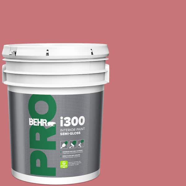 BEHR PRO 5 gal. #140D-5 Rose Chintz Semi-Gloss Interior Paint