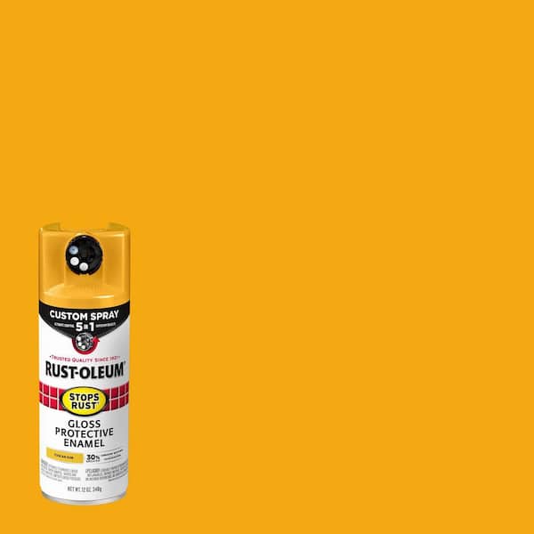 Rust-Oleum Stops Rust 12 oz. Custom Spray 5-in-1 Gloss Tuscan Sun Spray Paint