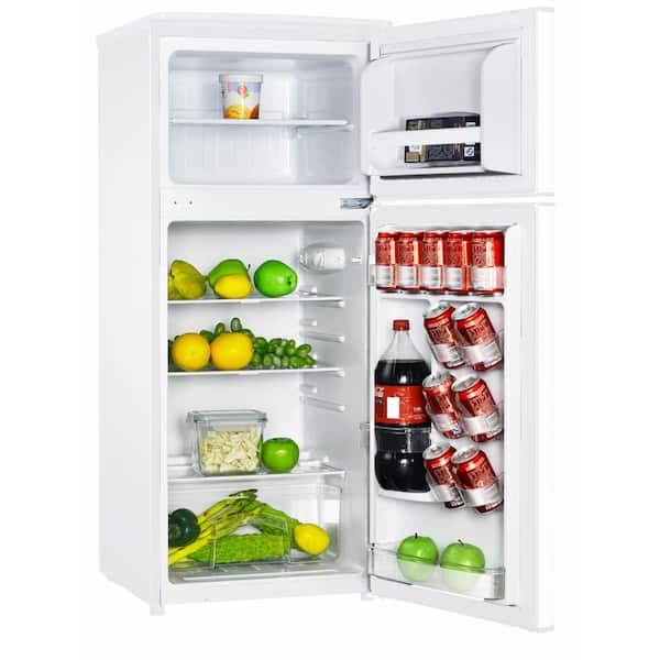 18.5 in. W, 4.5 cu. ft. 2-Door Mini Refrigerator, with Freezer in White