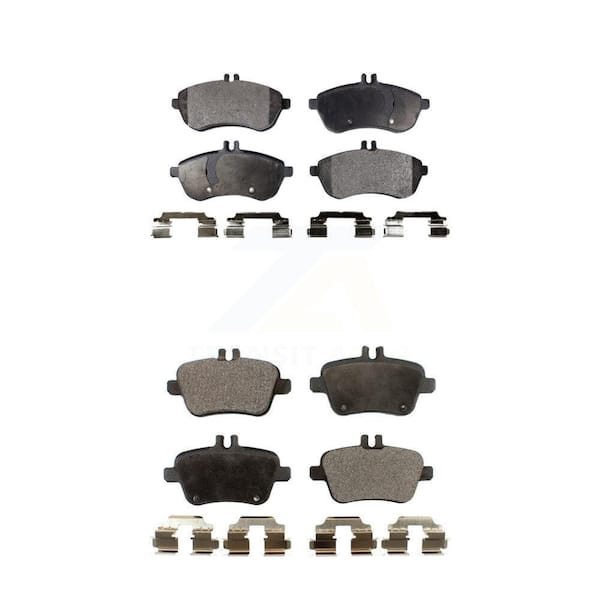 TEC Front Rear Ceramic Brake Pad Kit For 2012-2015 Mercedes-Benz SLK250 Without Sport Package KTC-100151