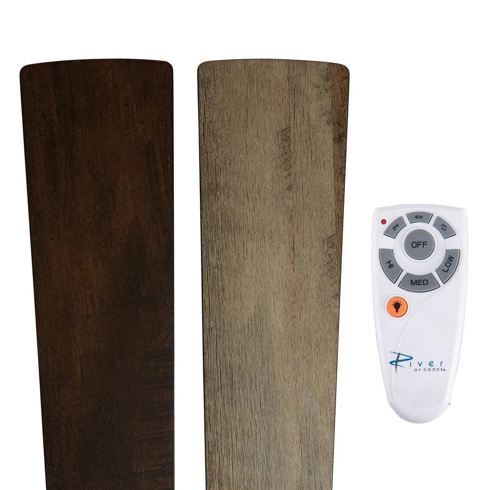 52" Oil Rubbed Bronze WiFi Smart Ceiling Fan with LED Light