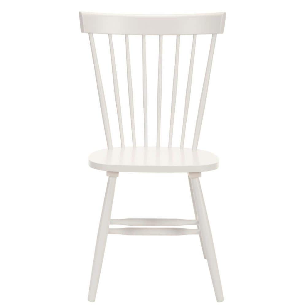 Off-White Oak Windsor Slat Back Side Chair Set