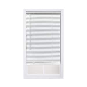 White Cordless Room Darkening Eco Mini Blinds with 1 in. Slats - 23 in. W x 72 in. L