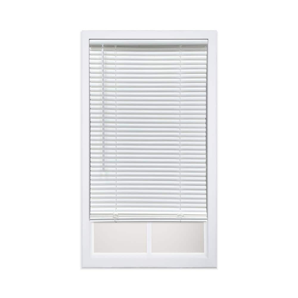 White Cordless Light Filtering EZ Stick No Tools No Drill Mini Blind with 1 in. Slats-34.5 in. W x 48 in. L price history on PriceWatchPro