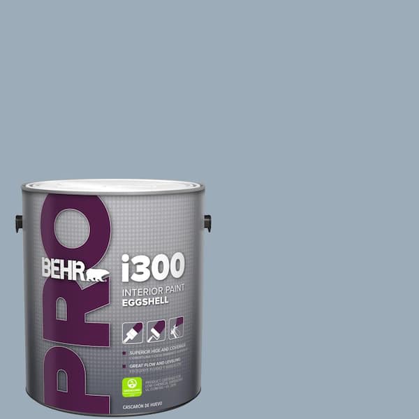 1 gal. #570F-4 Blue Willow Eggshell Interior Paint
