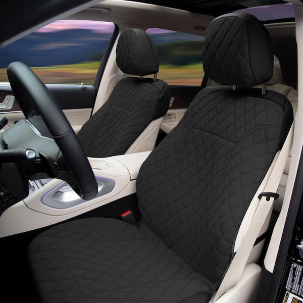Prestige79 47 in. x 1 in. x 23 in. Diamond Stitch Neosupreme Front Car Seat Cover Set