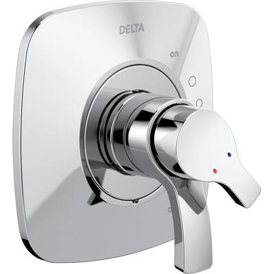Delta Tesla 8 In Widespread 2 Handle Bathroom Faucet With Metal Drain Assembly In Chrome 3552 Mpu Dst The Home Depot