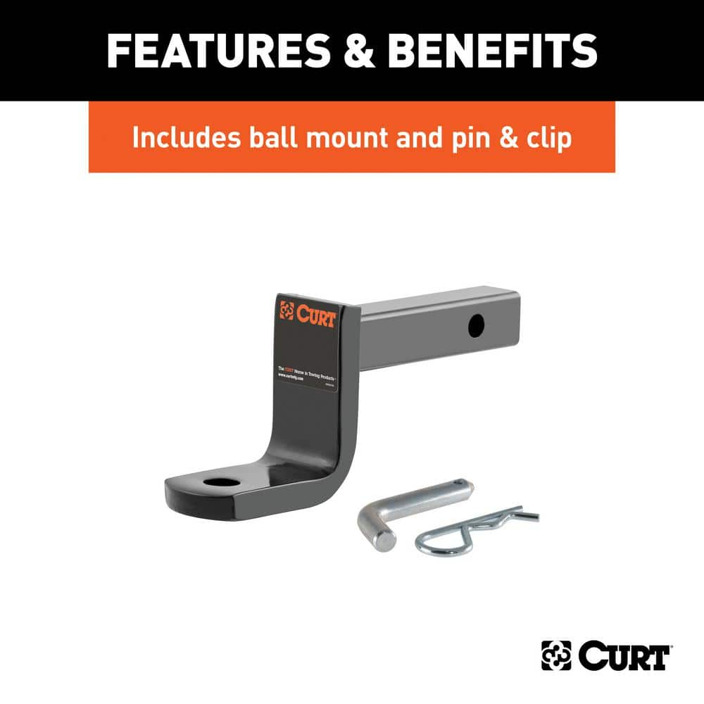 CURT Class 1 Hitch, 1-1/4 in. Ball Mount, Select Mercedes-Benz E350 (Panel Trimming)